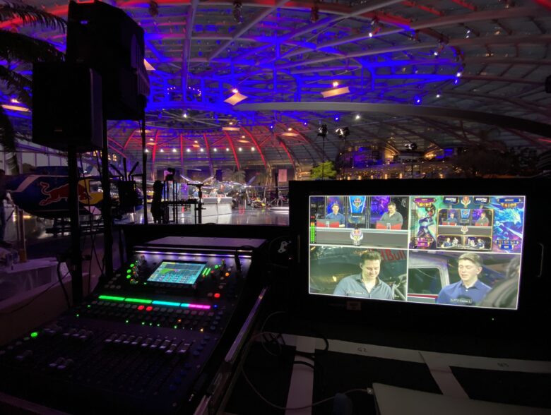 Ton- und Bildregie beim Gamer-Finale im Hangar-7